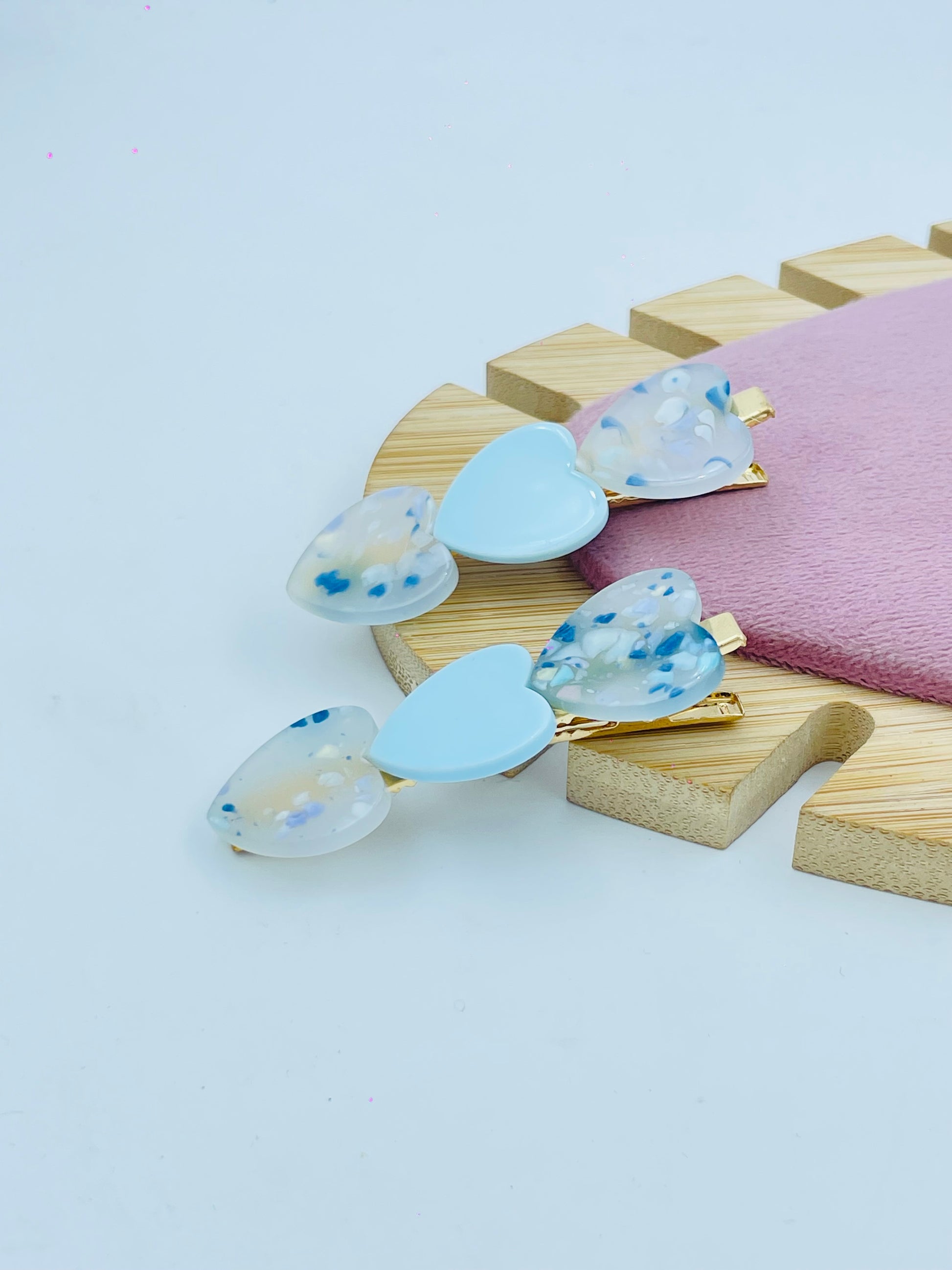 Pastel Speckled Hair Clips Set of 2