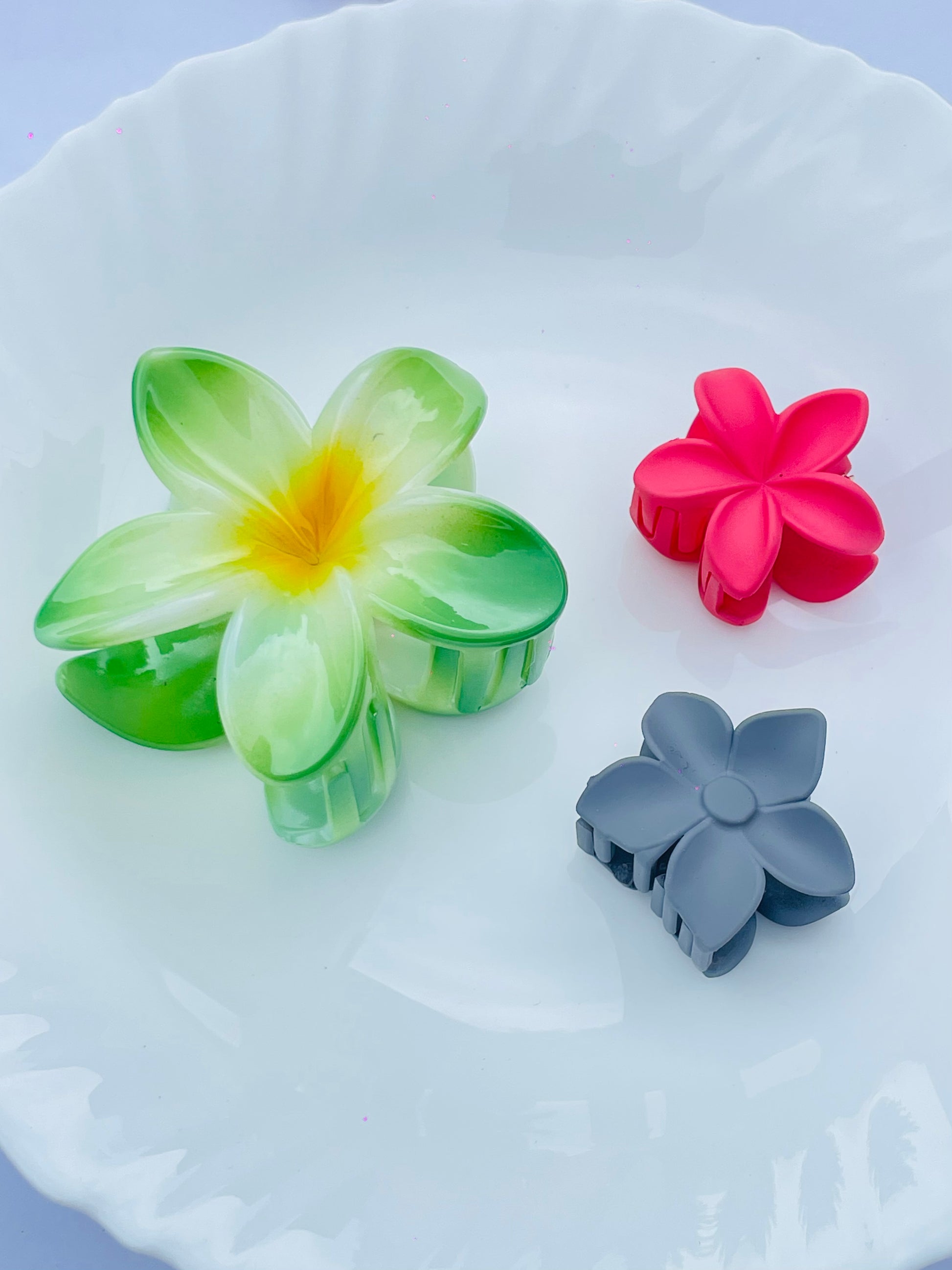 Flower Shaped Clutcher Set of 3 colors