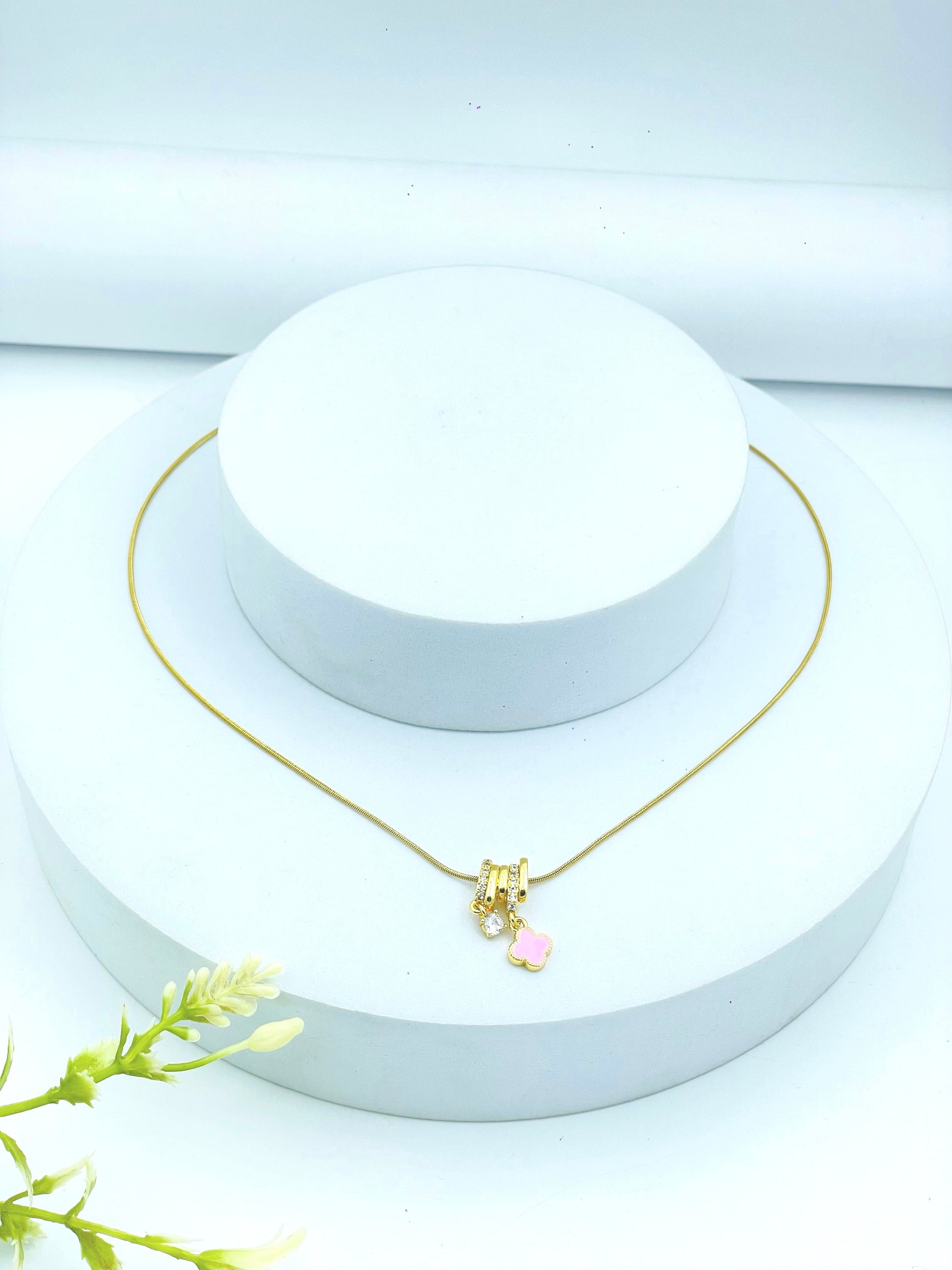 Elegant Gold Necklace with Cute Elephant Pendant