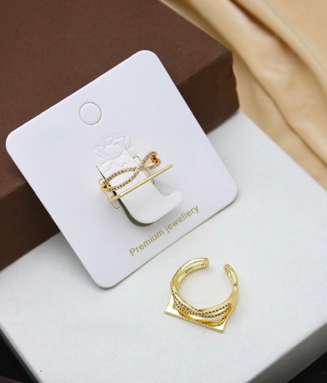 Elegant Gold Cuff rings  Premium Jewellery
