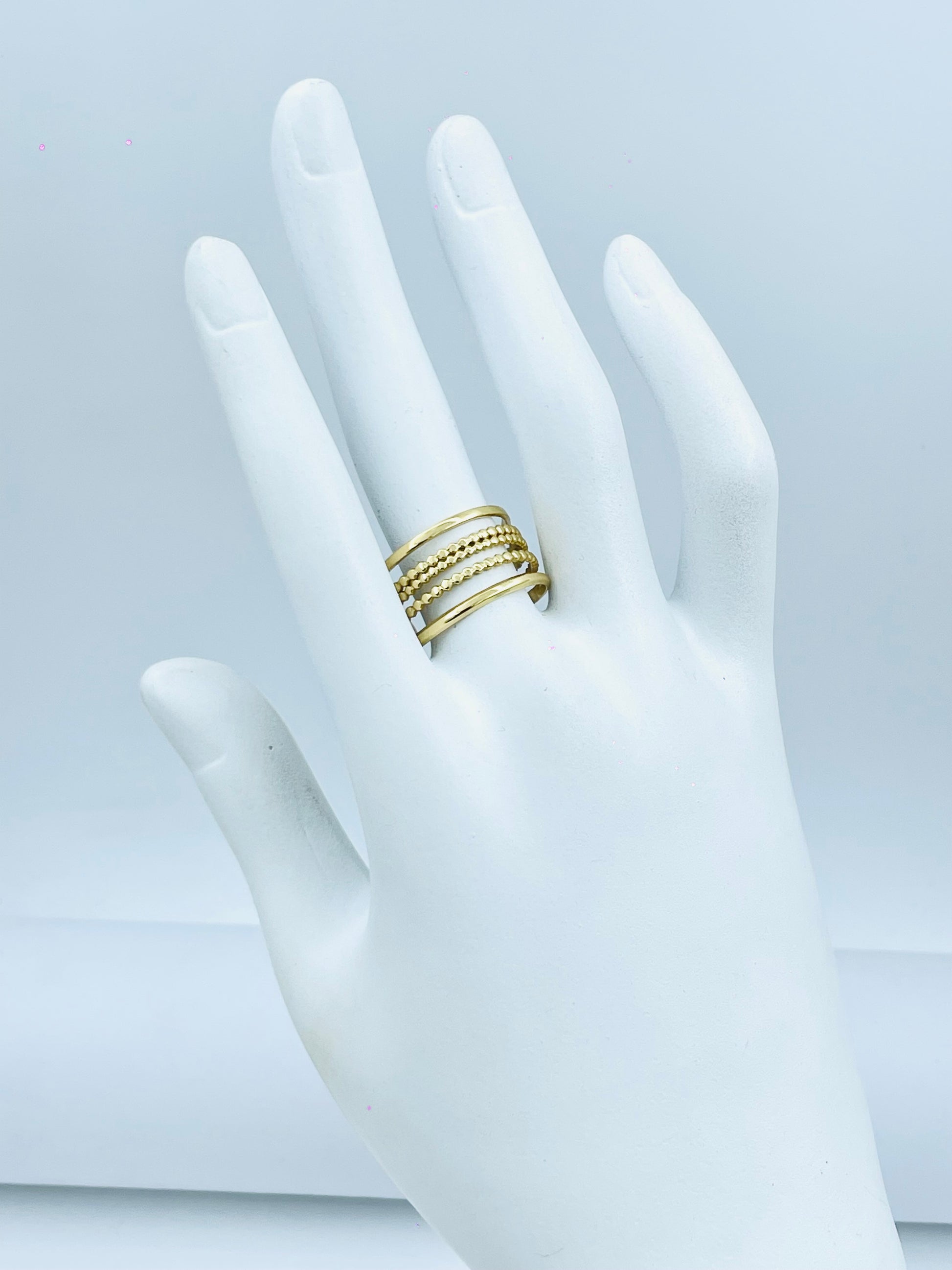 Elegant Gold Stacking Rings Set  Perfect for Layering
