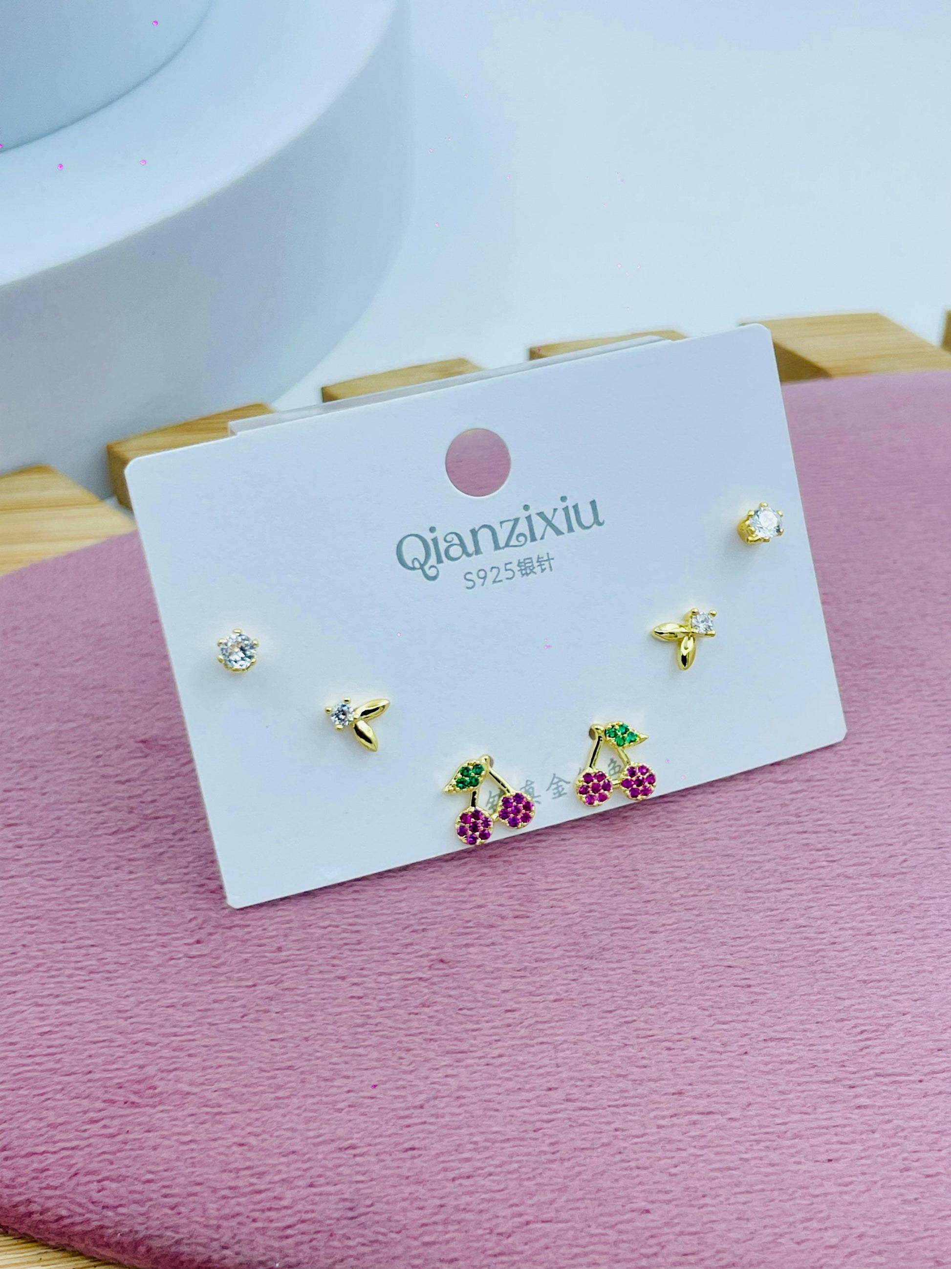 Sterling Silver Earrings Set  Elegant and Stylish