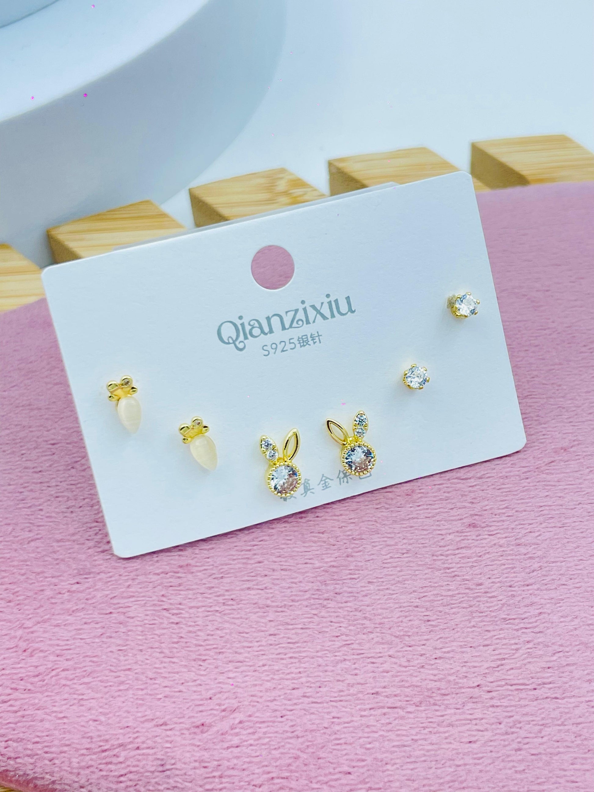 Sterling Silver Earrings Set  Elegant and Stylish