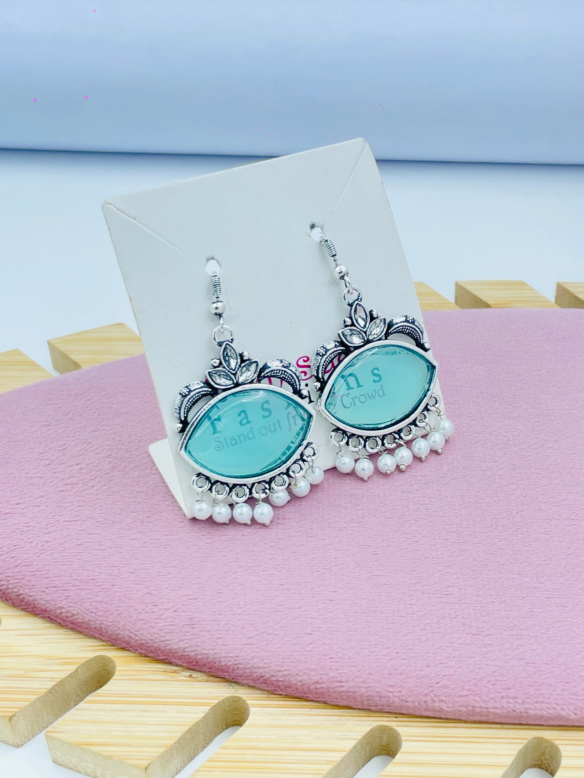 Elegant Silver Pearl Drop Earrings for Women