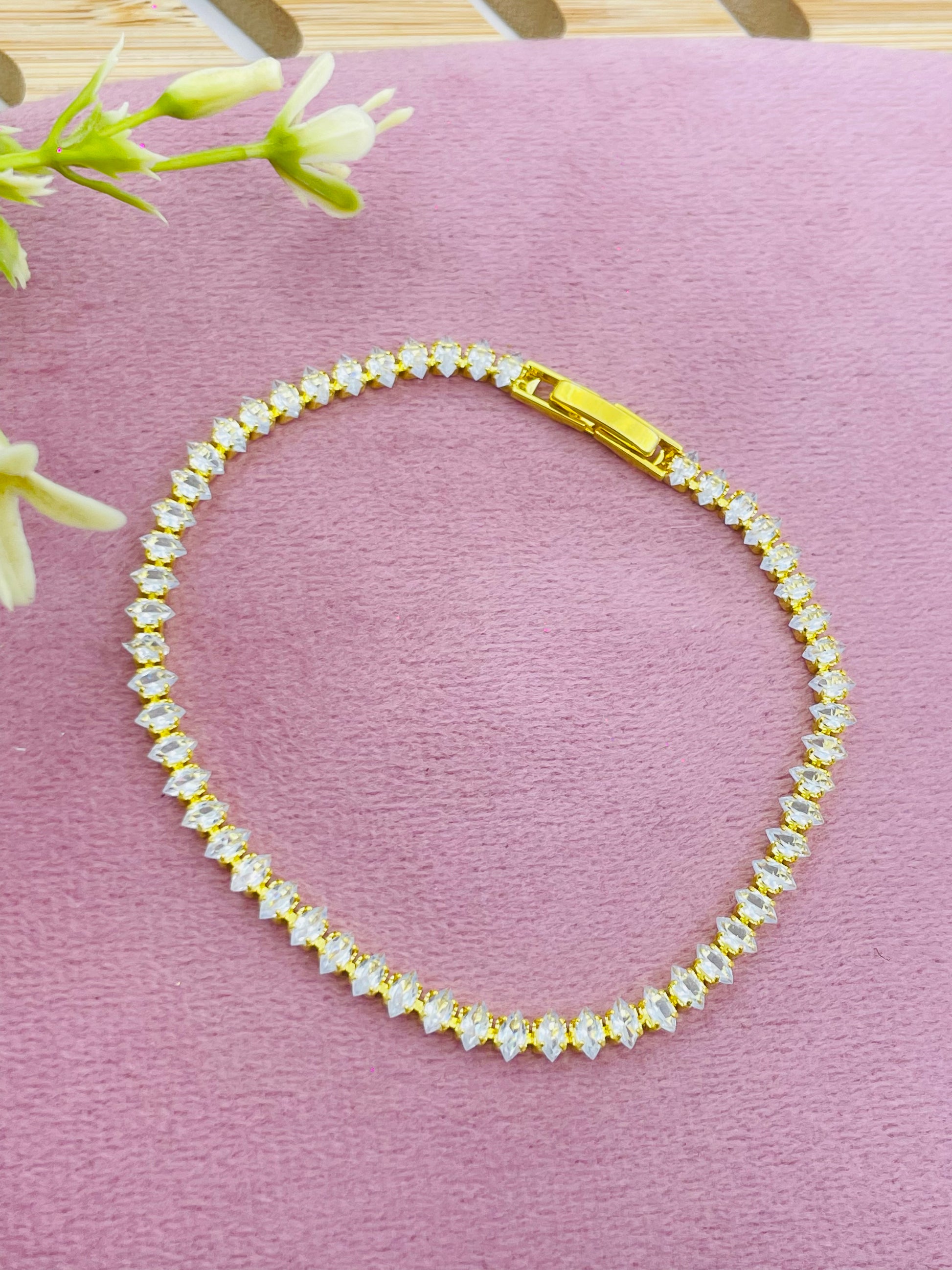 Elegant MarquiseCut Tennis Bracelet