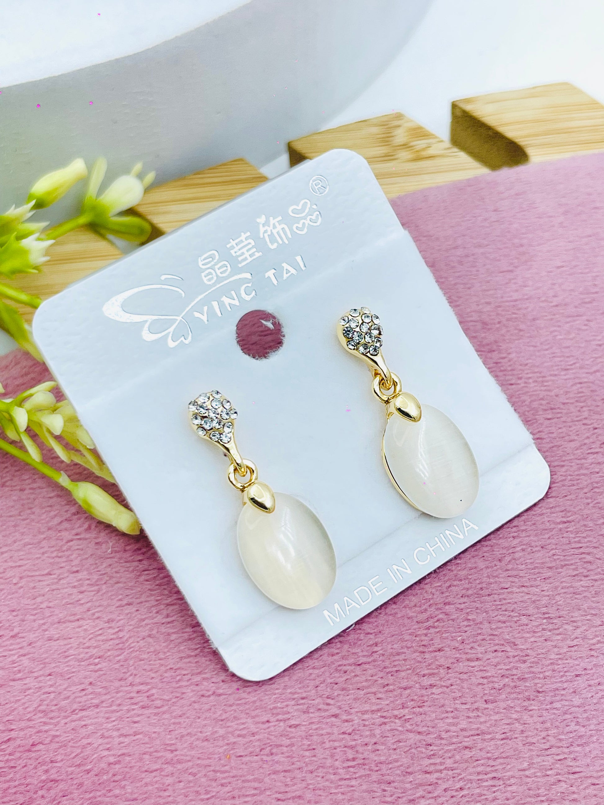 Elegant Pearl Drop Earrings  Vync Tai Collection