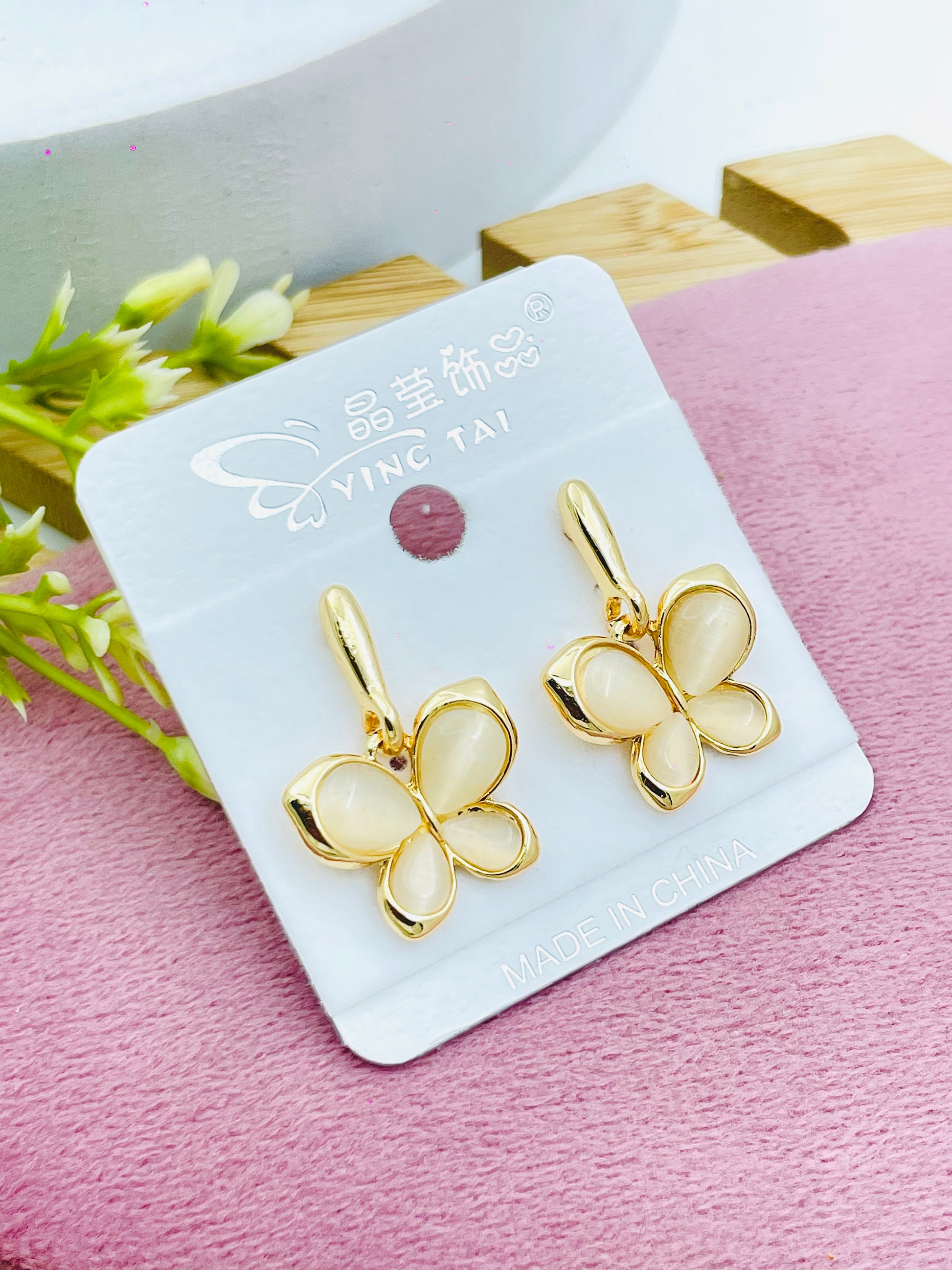 Elegant Butterfly Earrings  Ying Tai Jewelry