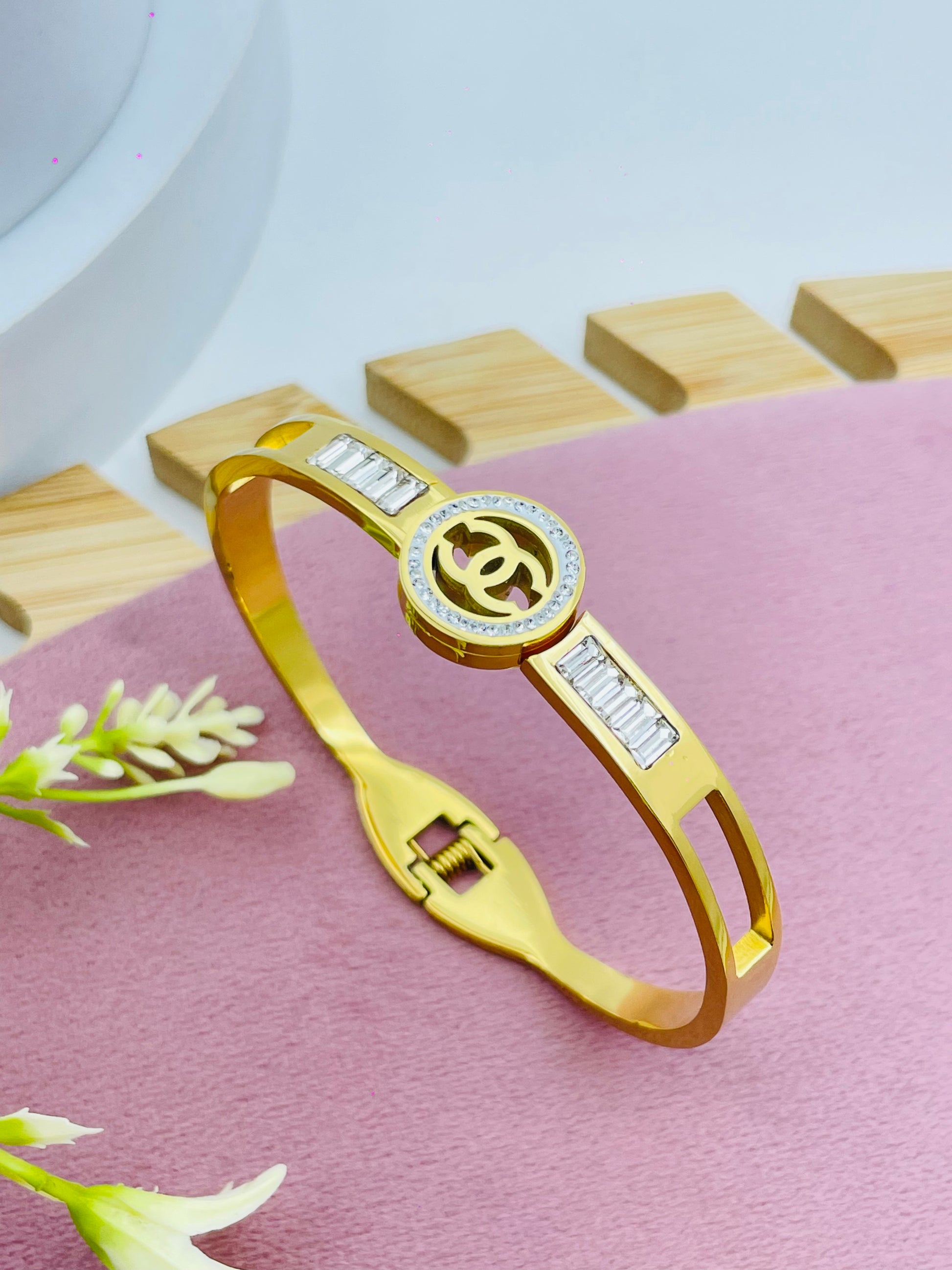 Elegant Gold Plated Designer Bracelet