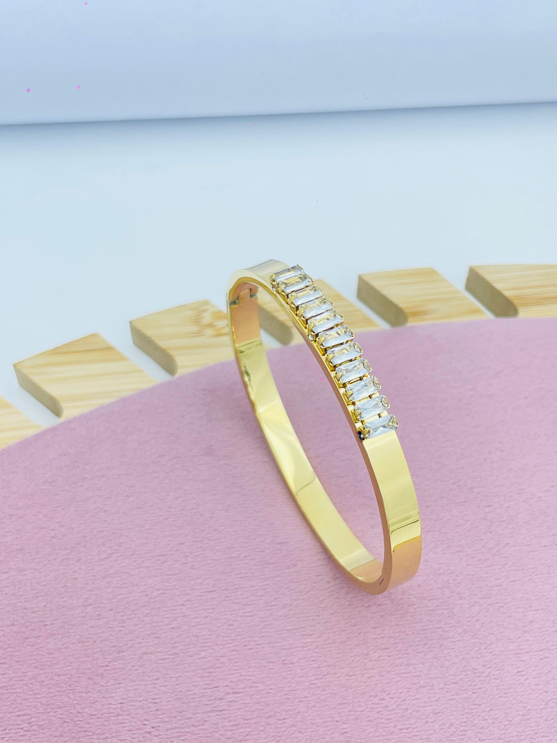 Baguette Cut Diamond Bracelet