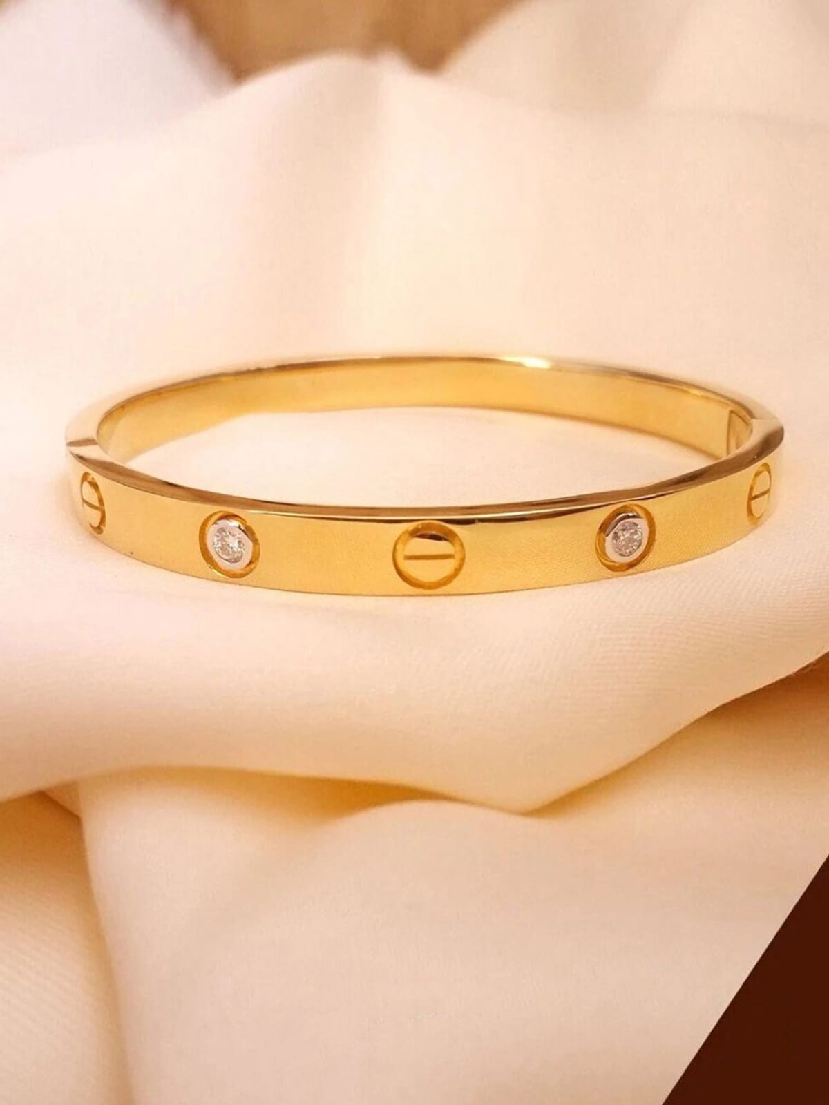 Cartier High Quality Gold Kada – Stainless Steel | Memsaabfashions