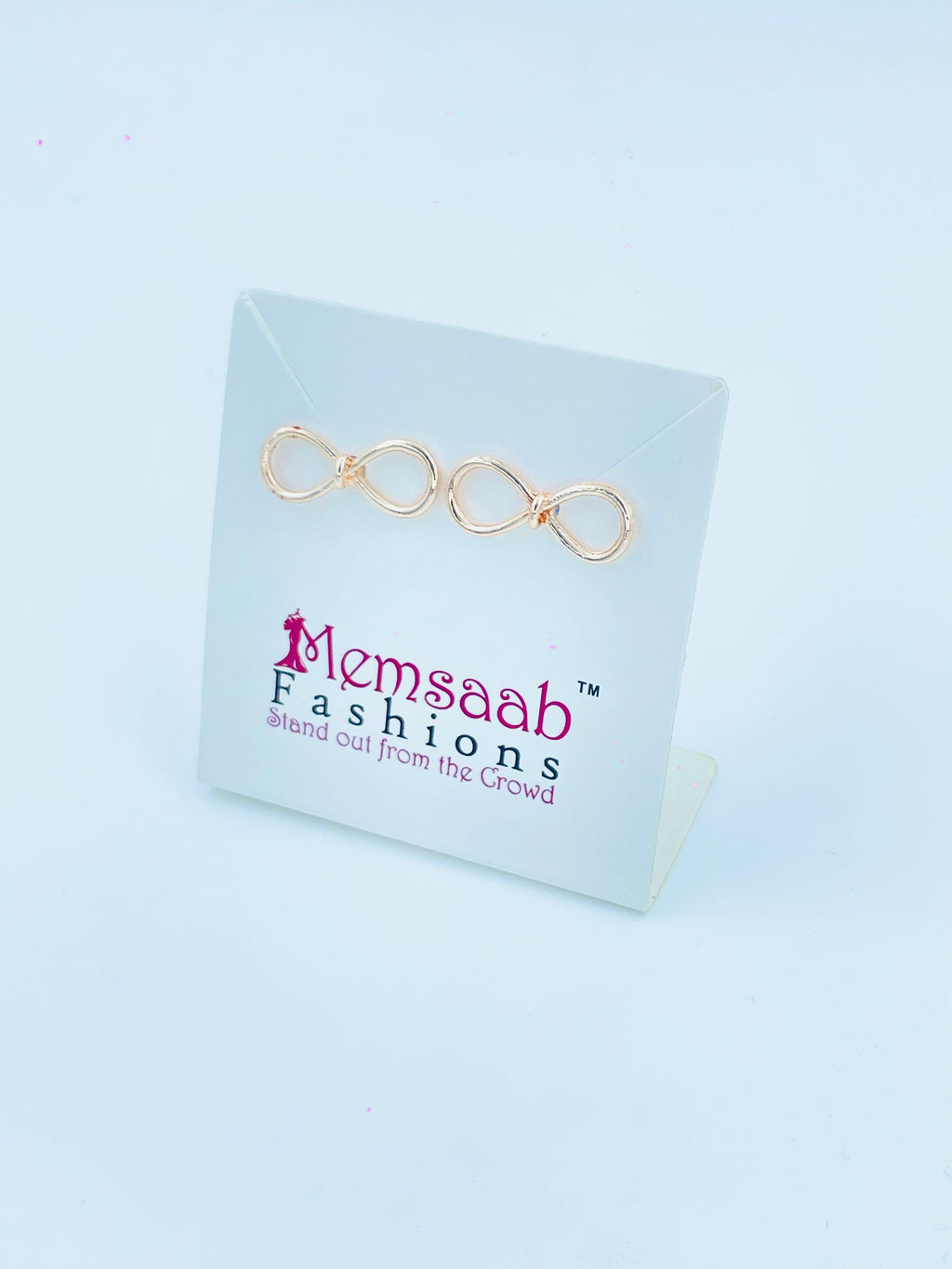 Silver Infinity Knot Stud Earrings – Elegant Daily Wear Jewelry