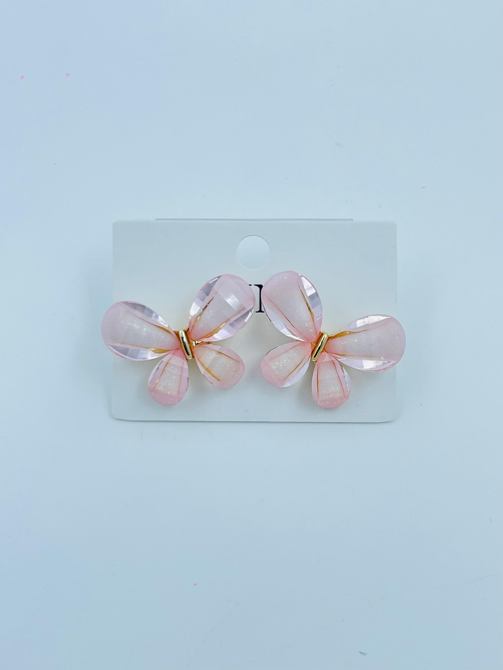 Soft Pink Butterfly Earrings | Feminine & Chic Jewelry for Every Occasion
