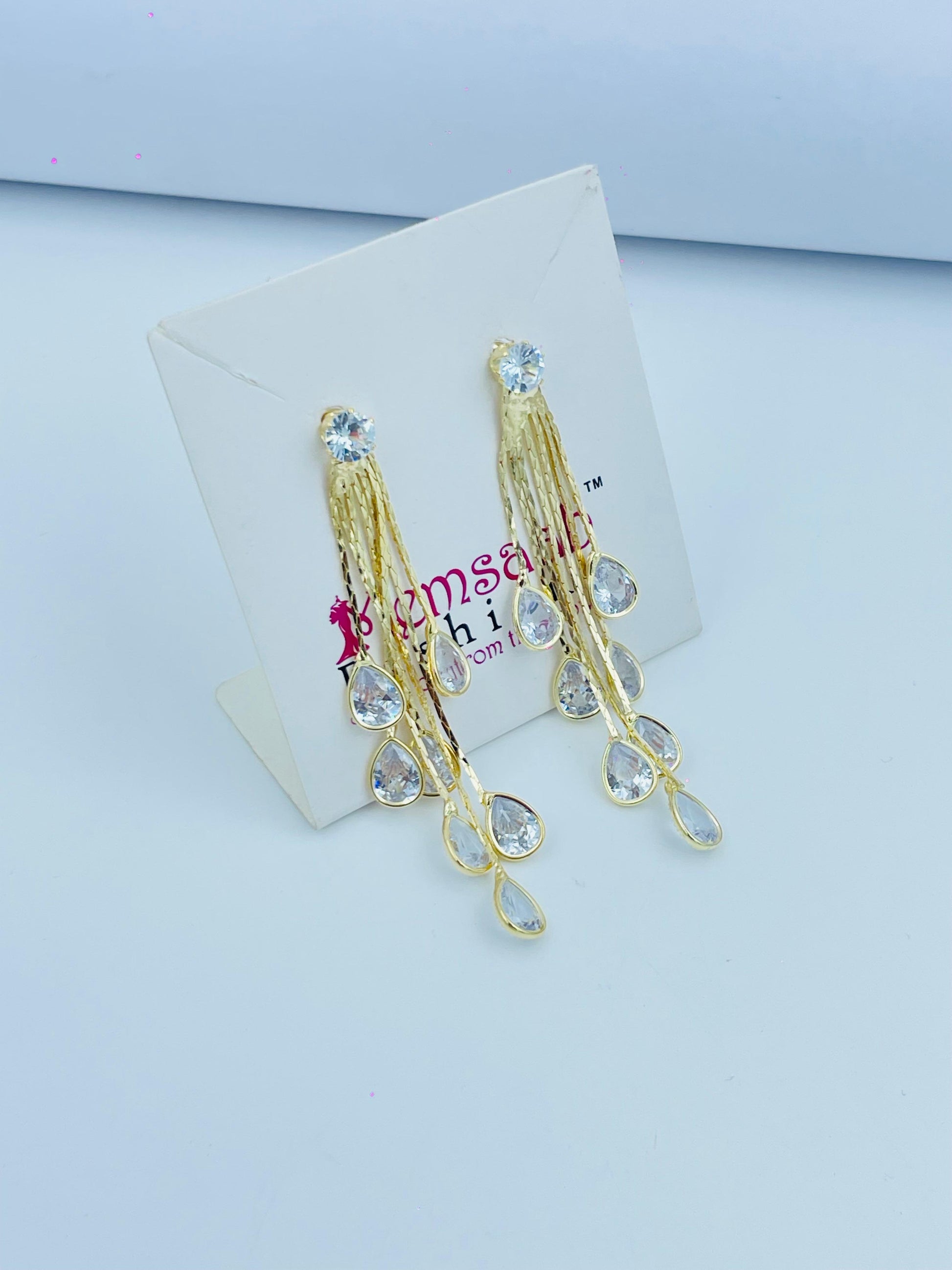 Elegant Dangling Crystal Earrings
