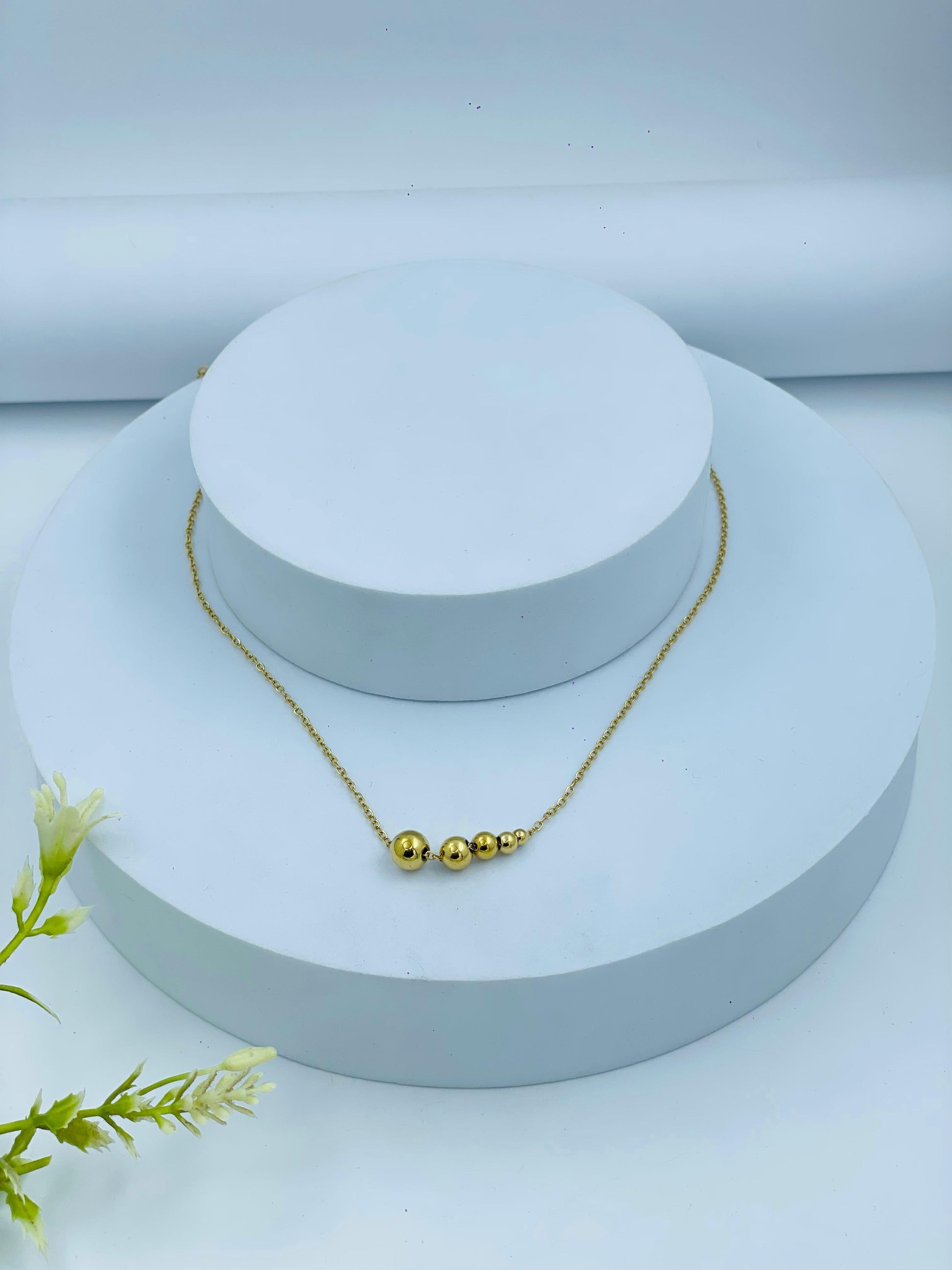 Elegant Gold Ball Pendant Necklace for Everyday Wear